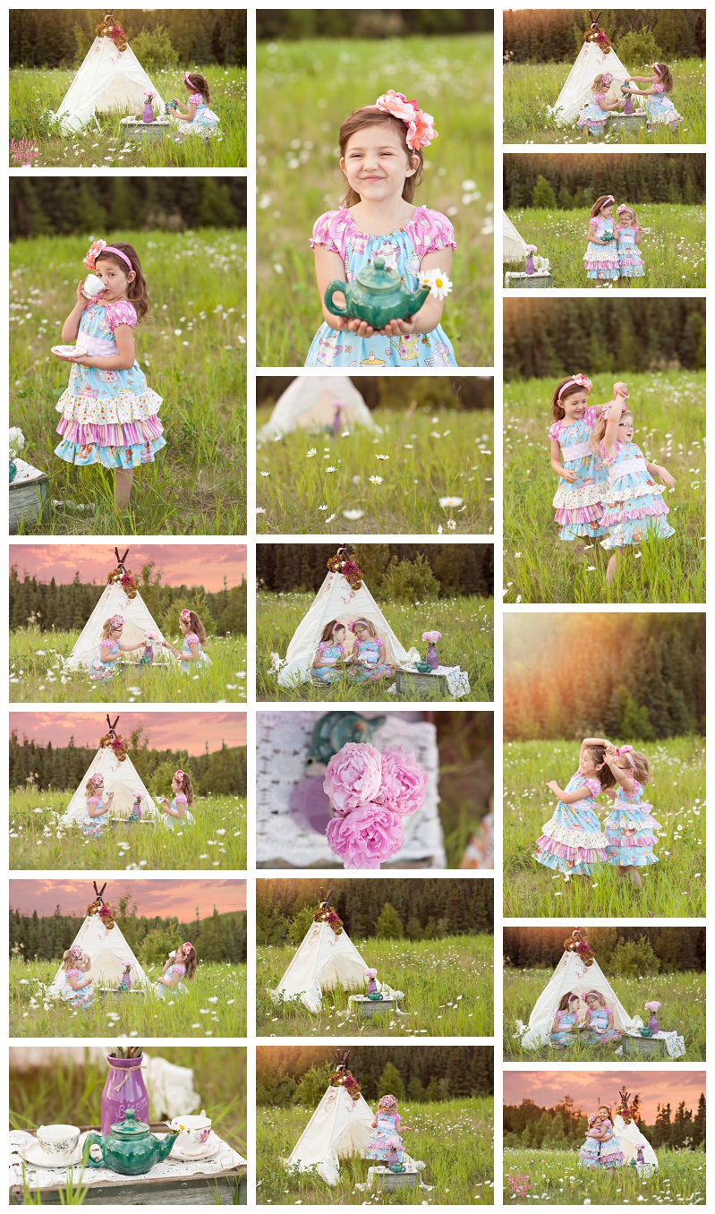 anchorage family photographer, teepee, childhood