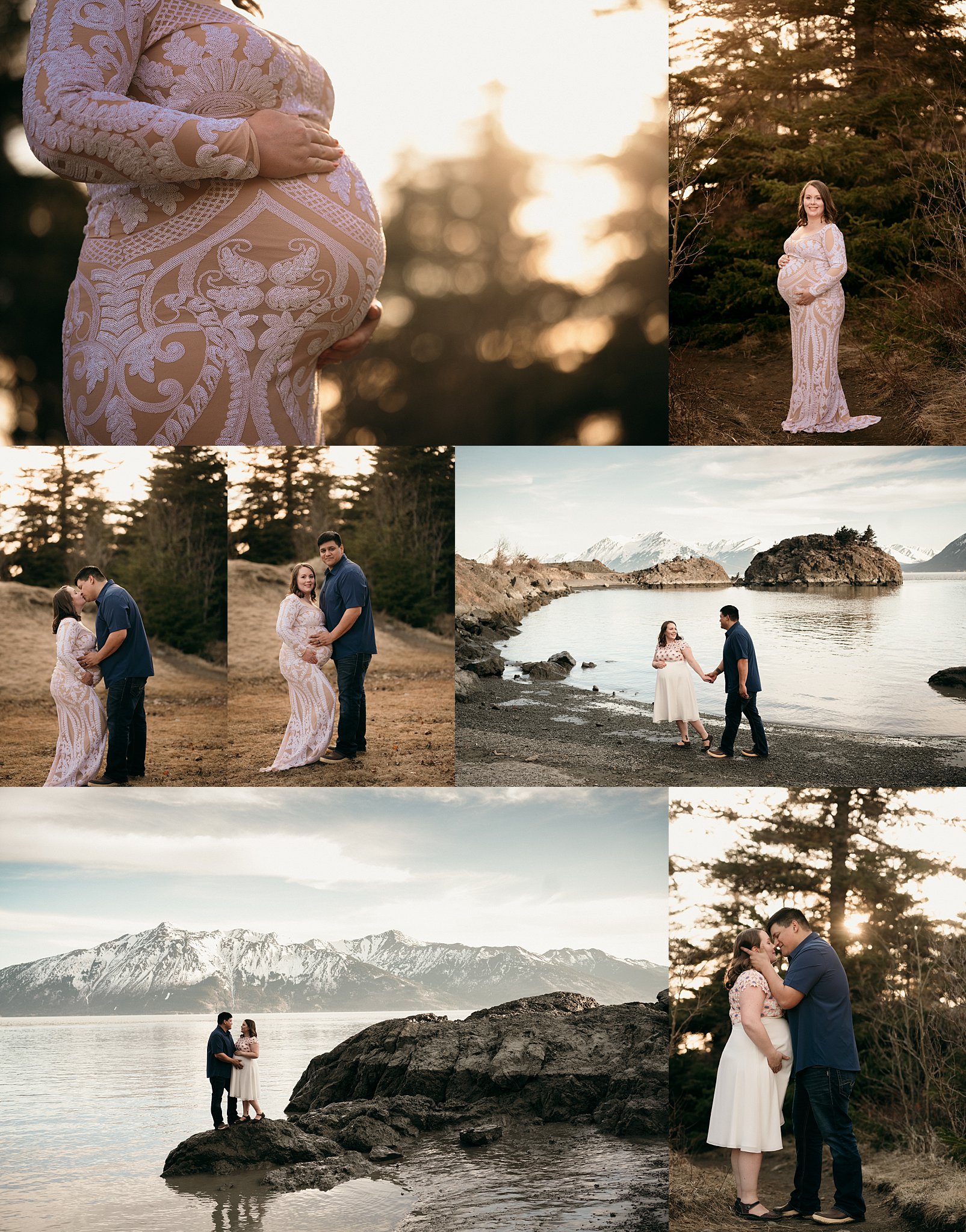 Beluga point alaska maternity and newborn photographer